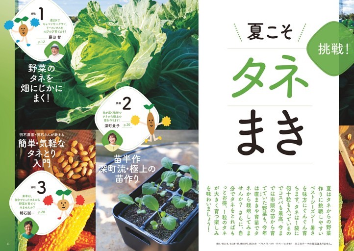 ［特集］挑戦！夏こそタネまき