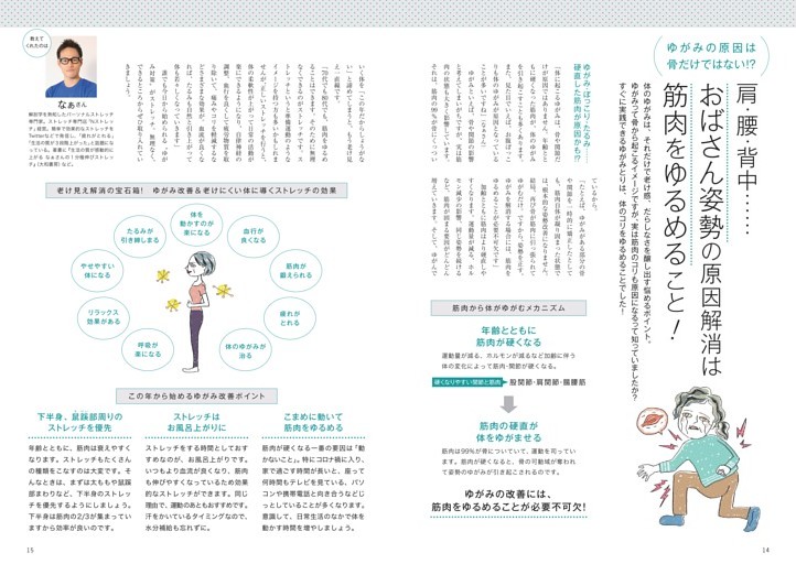 肩・腰・背中……おばさん姿勢の原因解消は筋肉をゆるめること！