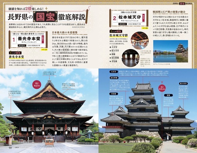 巻頭特集5　価値を知れば２倍楽しめる！　長野県の国宝徹底解説