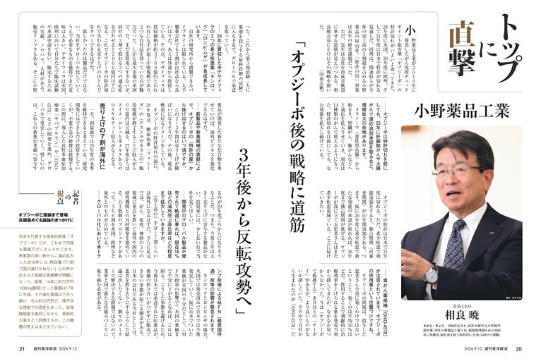 トップに直撃