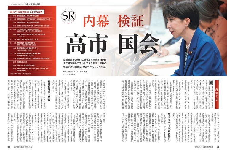 スペシャルリポート　内幕検証　高市国会