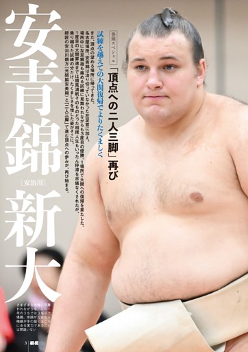 ［巻頭スペシャル］「頂点への二人三脚」再び 安青錦 新大［安治川］