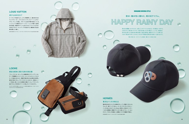 ［ファッション］ENGINE DRIVING STYLE&nbsp;防水・撥水性に優れた、雨の日アイテム。HAPPY RAINY DAY