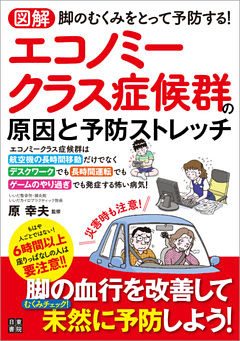 図解 エコノミークラス症候群の原因と予防ストレッチ