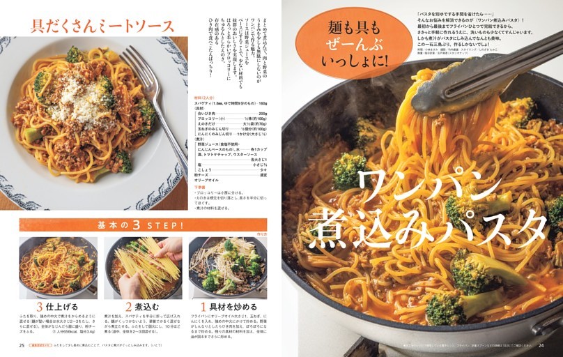 麺も具もぜーんぶいっしょに！ワンパン煮込みパスタ