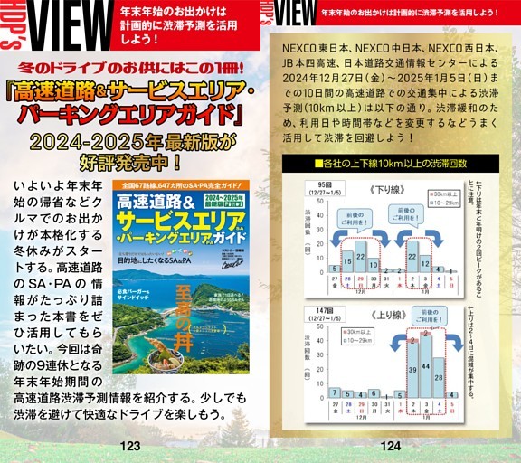 ［HDP’s VIEW］年末年始のお出かけは計画的に渋滞予測を活用しよう！　『高速道路＆サービスエリア·パーキングエリアガイド』