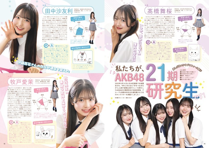 私たちが、AKB48 21期研究生です！　 AKB48 髙橋舞桜×田中沙友利×牧戸愛茉× 森川優×渡邉葵心