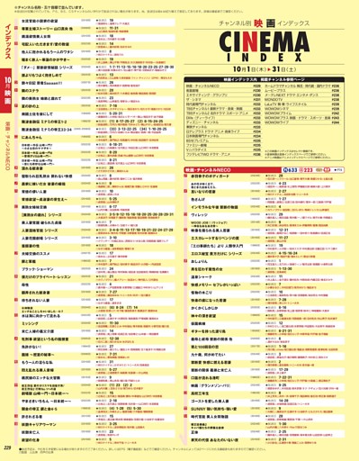 インデックス／映画・音楽・アニメ・ドラマ