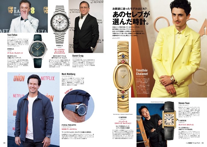 お眼鏡に適ったモデルはどれ？あのセレブが選んだ時計。