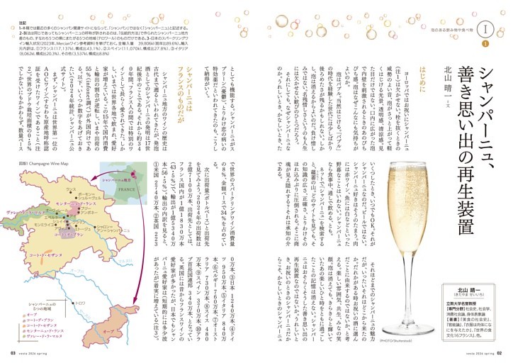 泡のある飲み物や食べ物 １　シャンパーニュ、善き思い出の再生装置／北山　晴一