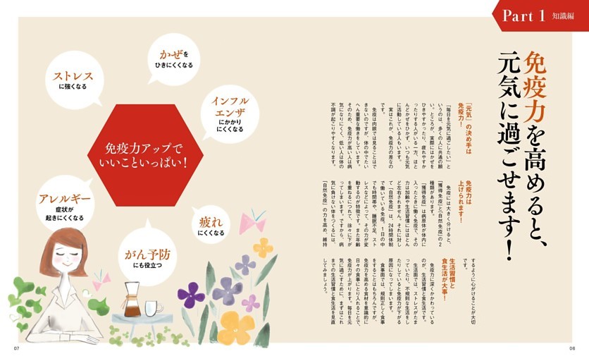PART１　知識編／免疫力を高めると、元気に過ごせます！