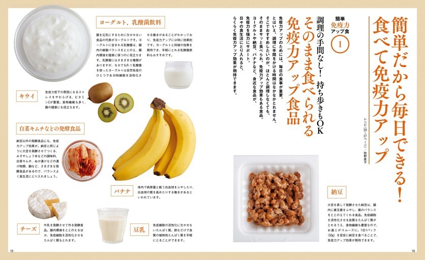 簡単だから毎日できる！食べて免疫力アップ