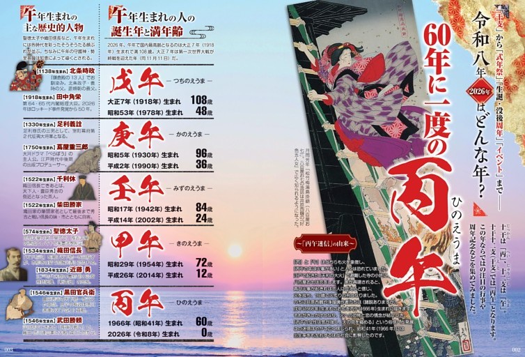 令和八年は60年に一度の丙午