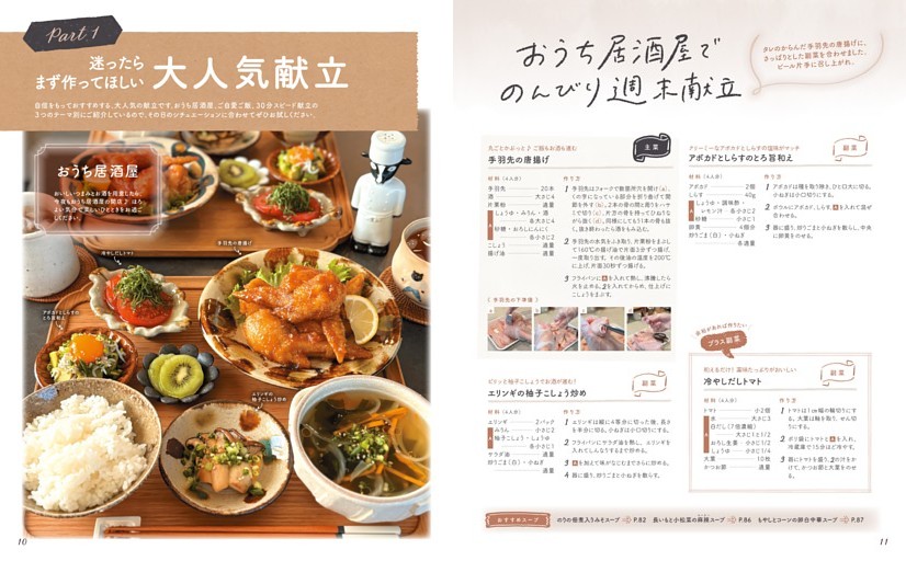 Part 1 迷ったらまず作ってほしい大人気献立／【おうち居酒屋】／おうち居酒屋でのんびり週末献立