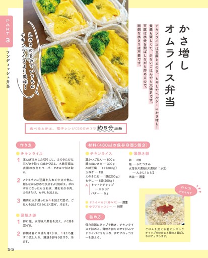 かさ増しオムライス弁当