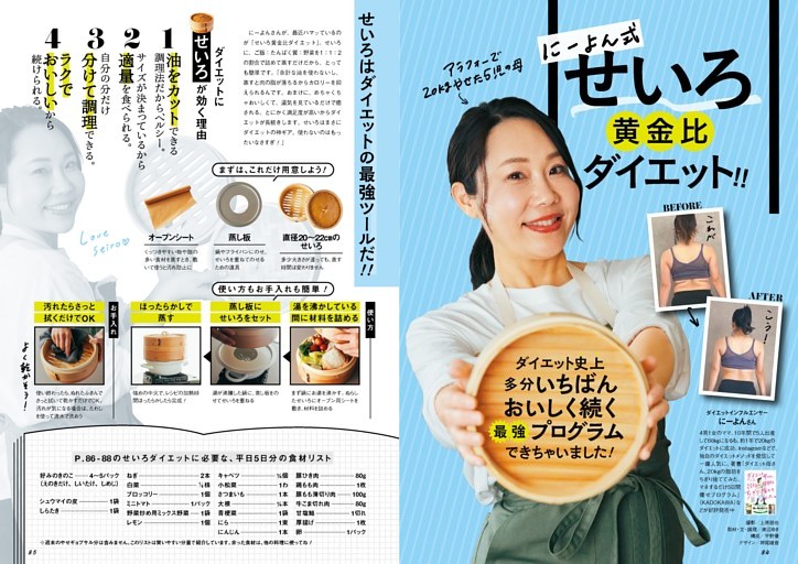 にーよん式　せいろ黄金比ダイエット! !