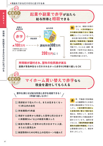 55 起業や副業で赤字が出たら給与所得と相殺できる／56 マイホーム買い替えで赤字なら税金を還付してもらえる