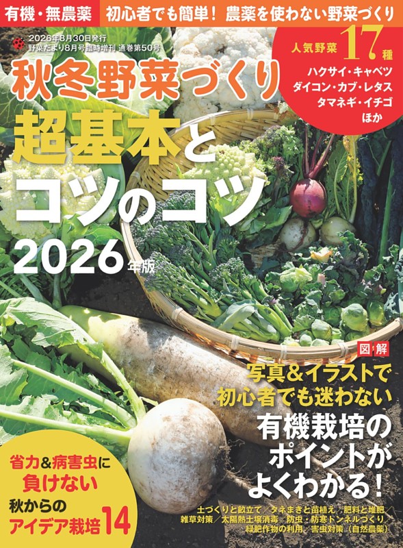 秋冬野菜づくり 超基本とコツのコツ2026年版