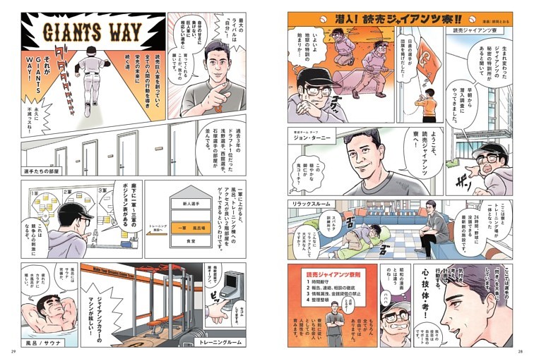 漫画「潜入！読売ジャイアンツ寮！！」