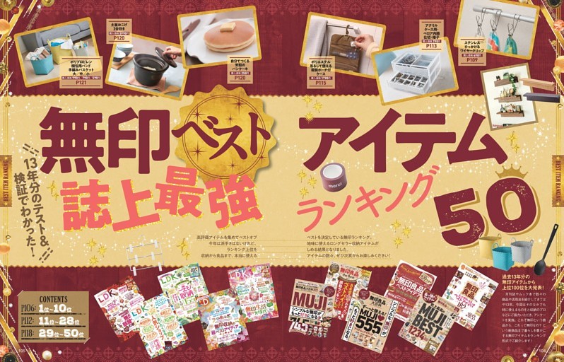 無印 ベストアイテム 誌上最強ランキング50