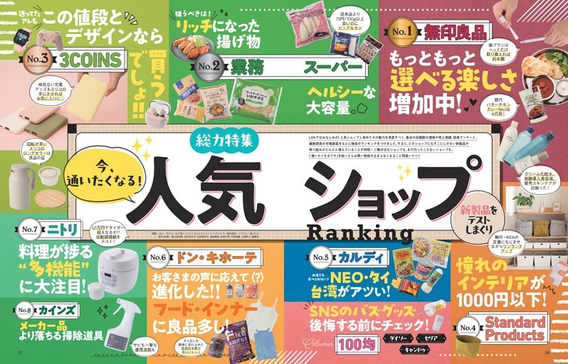 今、通いたくなる！人気ショップRanking
