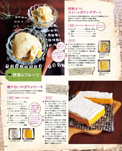 材料４つ！ スイートポテトデザート／焼かないかぼちゃケーキ