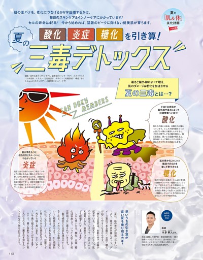 夏の「肌＆体」美化計画1 夏の“三毒デトックス”