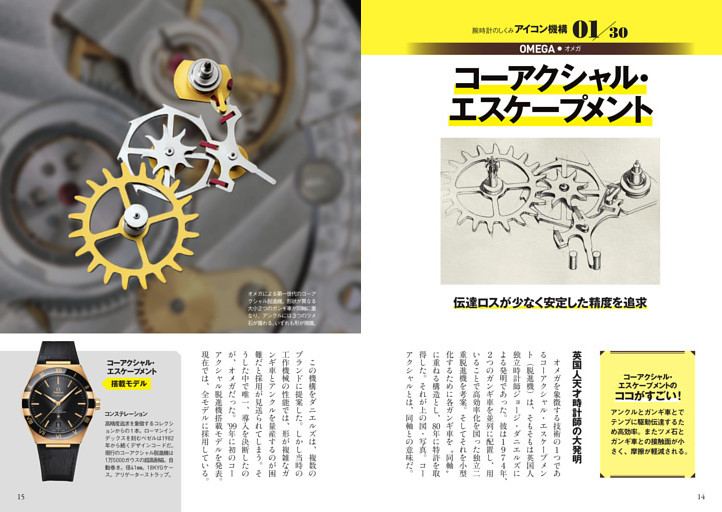 腕時計のしくみ アイコン機構 1 オメガ「コーアクシャル・エスケープメント」