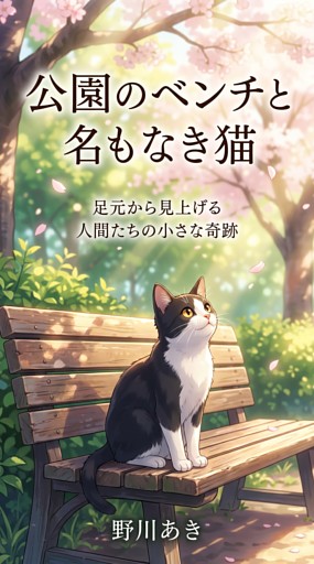 公園のベンチと名もなき猫 足元から見上げる人間たちの小さな奇跡