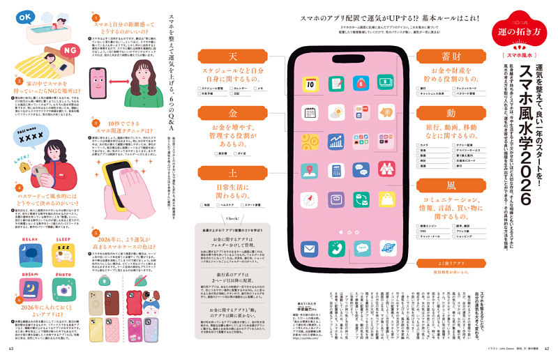 運気を整えて、良い一年のスタートを！ スマホ風水学2026 (anan) | d