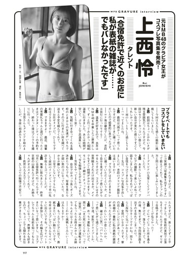 ＜グラビアインタビュー＞　上西 怜（タレント）