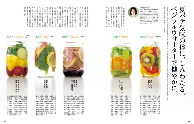 夏バテ気味の体に、しみわたる。ベジフルウォーターで健やかに。