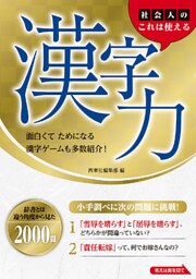 社会人のこれは使える漢字力