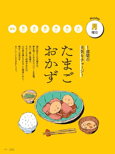 月曜日Monday　1週間の元気をチャージ！「たまごおかず」
