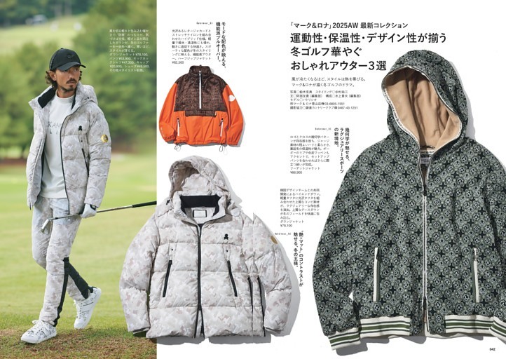 「マーク＆ロナ」2025AW 最新コレクション 運動性・保温性・デザイン性が揃う冬ゴルフ華やぐおしゃれアウター3選