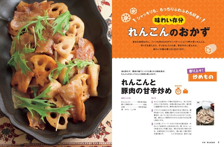 【炒めもの】れんこんと豚肉の甘辛炒め