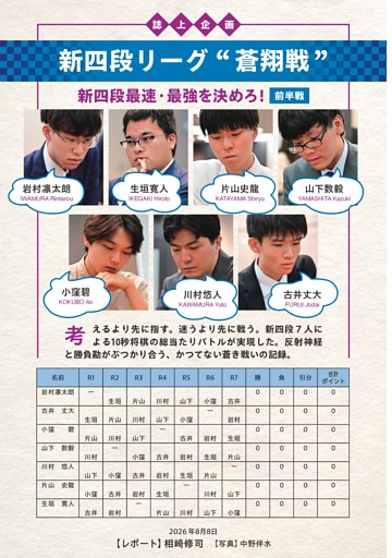 特集　新四段リーグ「蒼翔戦」
