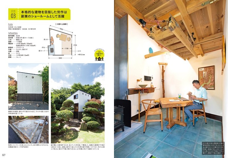 　［僕らの手作り小屋暮らし］#03 本格的な建物を目指した労作は、副業のショールームとして活躍