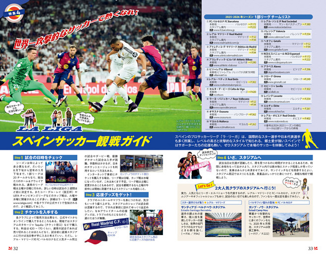 特集4　世界一攻撃的なサッカーで熱くなれ！　スペインサッカー観戦ガイド
