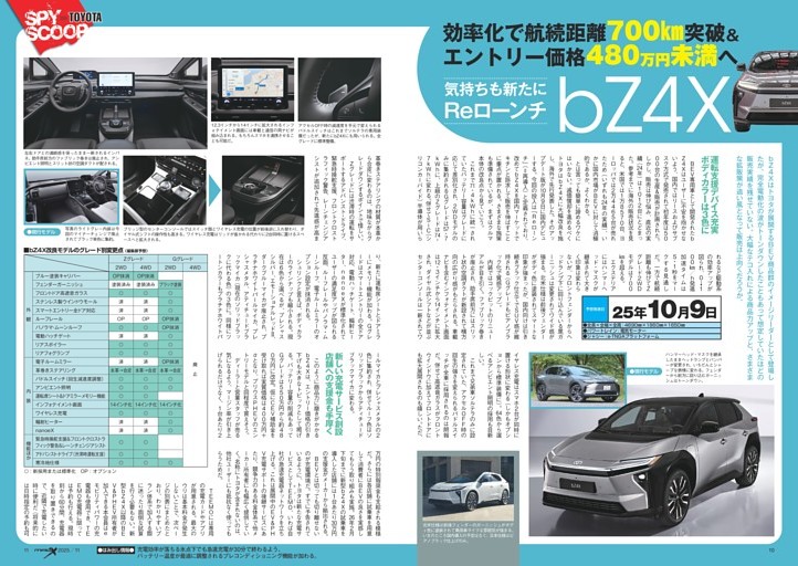 航続距離700km突破＆エントリー価格を値下げへ。気持ちも新たにReローンチされるbZ4X