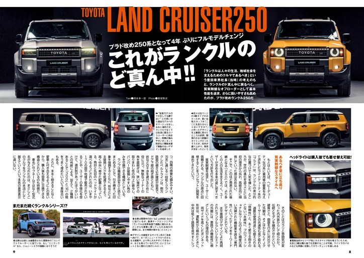 ネクスト キューブ 新車外し]ランクル250 VX 角目 角眼 ヘッド