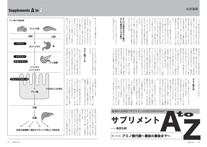サプリメントA to Z ◎桑原弘樹　アミノ酸代謝
