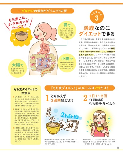 【もち麦の力 3】満腹なのにダイエットできる