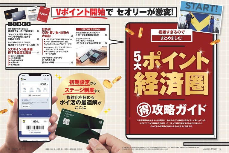 特集１ ５大ポイント経済圏　得攻略ガイド