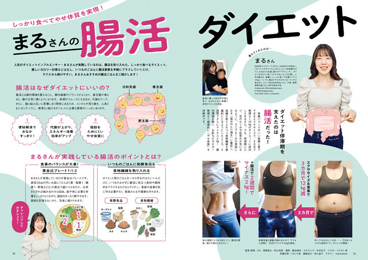 しっかり食べてやせ体質を実現！　まるさんの腸活ダイエット