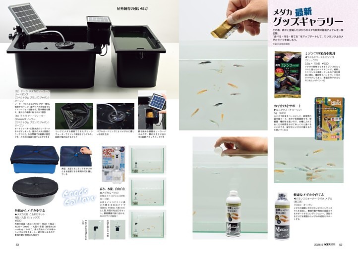 特集　メダカ新生活宣言！／メダカ最新グッズギャラリー