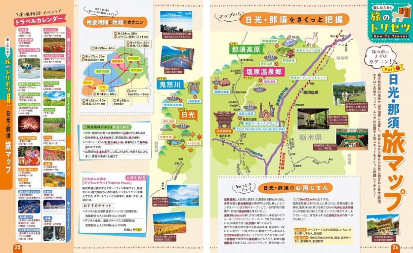 旅のトリセツ How to Travel／Part① 日光・那須 旅マップ