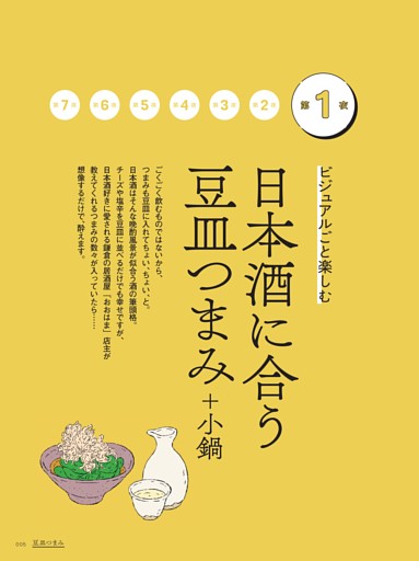 第1夜　ビジュアルごと楽しむ日本酒に合う豆皿つまみ
