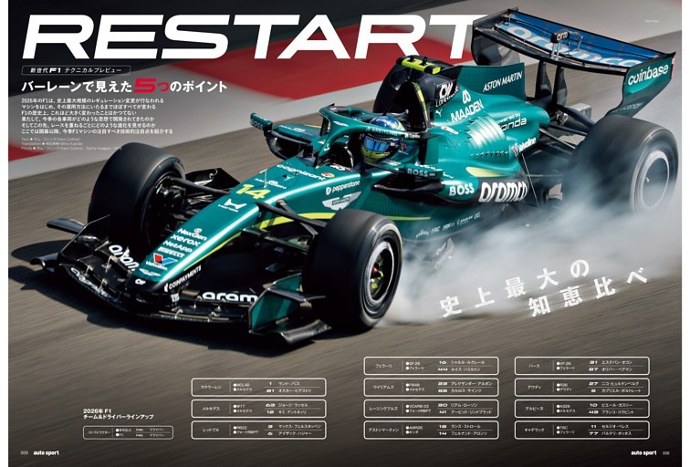 新世代F1テクニカルプレビュー RESTART 史上最大の知恵比べ バーレーンで見えた5つのポイント