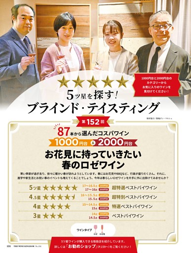 5ツ星探求 ブラインド・テイスティング 1000円台＆2000円台で見つけた「お花見に持っていきたい春のロゼワイン」